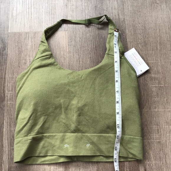 NWT lightly lined halter bralette olive green - Picture 7 of 8